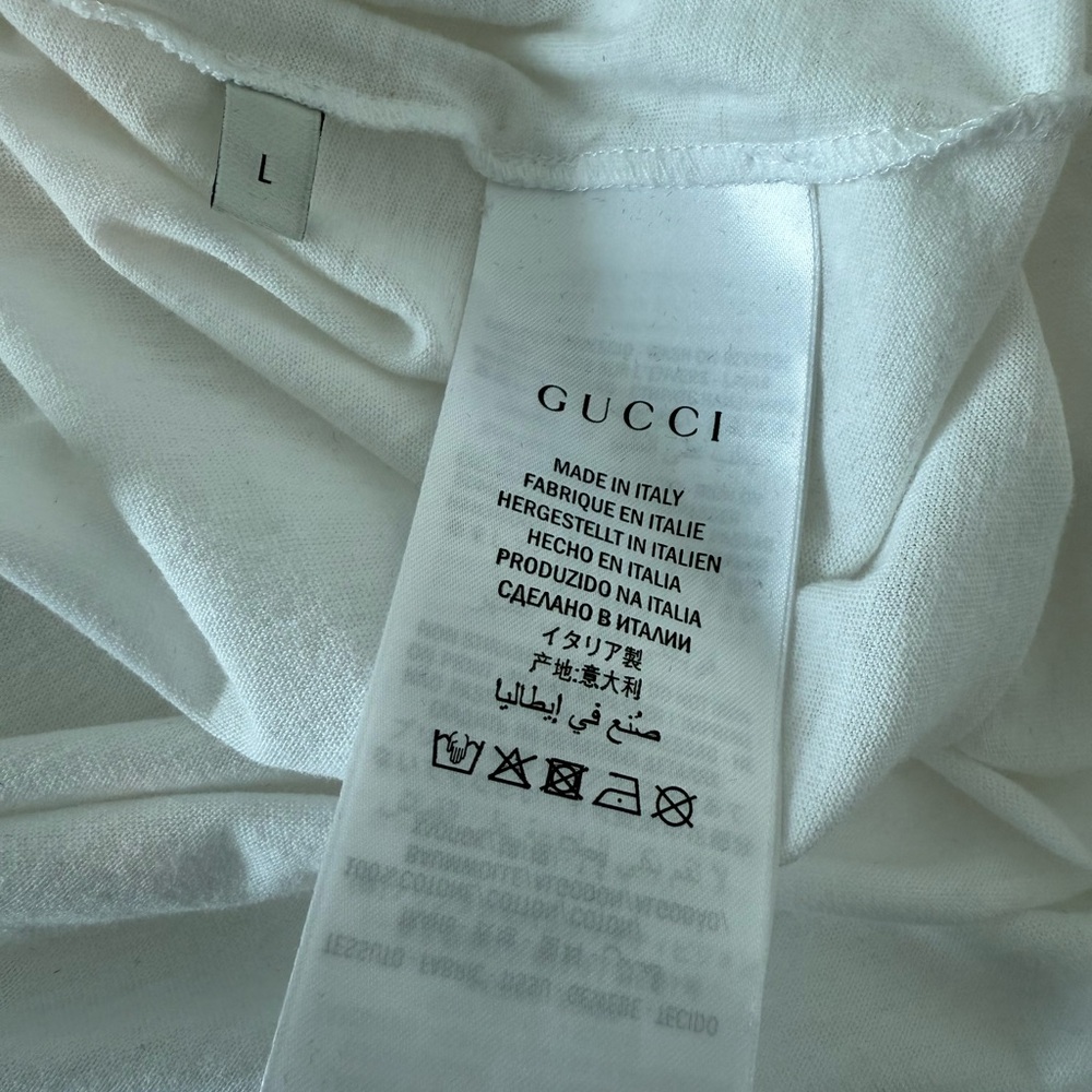 Gucci Subtle Logo White Tee - Picture 6 of 6